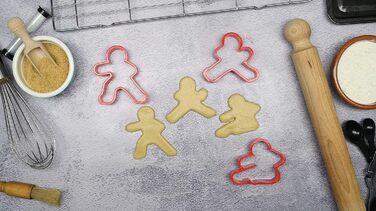 Форми для печива Ninjabread Men – 3 шт, чоловічки-ніндзя, для пряників та печива, Goggly