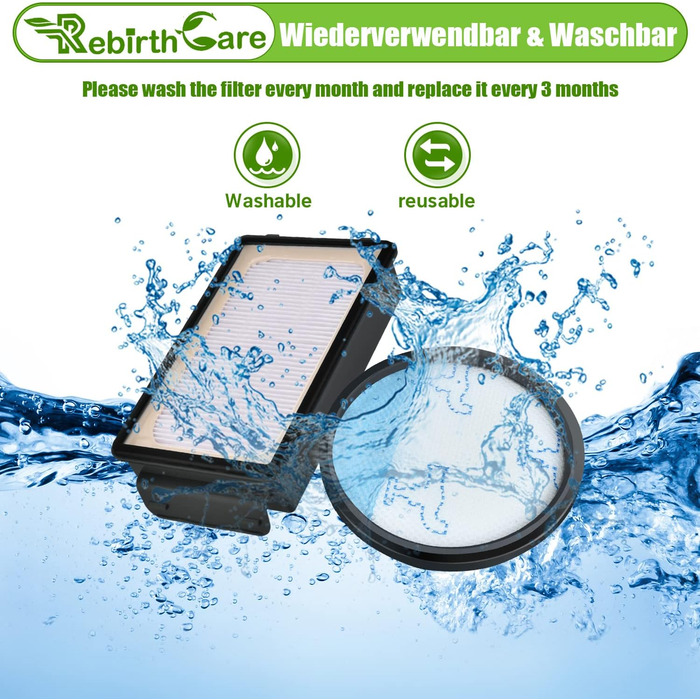 Фільтри HEPA для пилососів Rowenta Compact Power Cyclonic Force (ZR005901) - набір 3 шт.