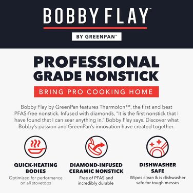 Набір посуду GreenPan x Bobby Flay 13 предметів: професійний алюміній, антипригарне покриття Ceramic, індукційний, сірий (Graphite/Nature's Delight)