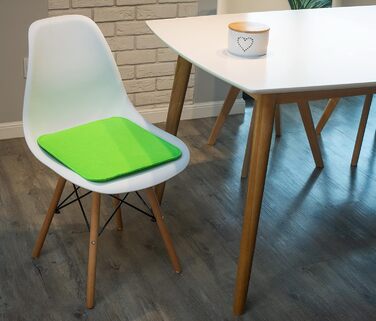 Sunnypillow Набір з 4 фетрових подушок для стільців 35x35 см, зелені, м'які сидіння для стільців і лавок, для дому та вулиці