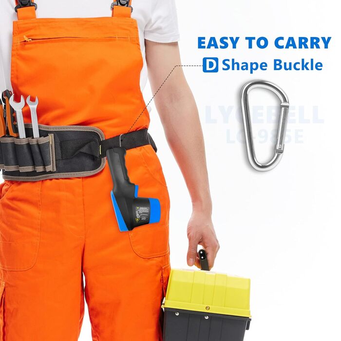 Інфрачервоний термометр 985E -50°C до 800°C з лазером, подвійний лазер, регульована емісійність, 20 комірок пам'яті, безконтактний для промисловості, піци, кухні (12 годин роботи від акумулятора) LC-985E