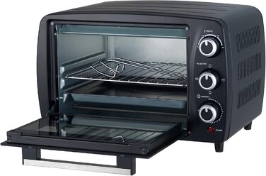 Міні-піч ICQN 50L з конвекцією, 1800 Вт, підсвічуванням, 5 функцій, таймер 60 хв, комплект деко, міні-печі (15 л)