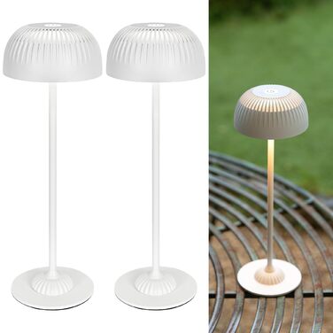 Світлодіодна настільна лампа бездротова LED для вулиці та дому, димована, з акумулятором 5200mAh, водонепроникна IP54, чорна (2 шт)