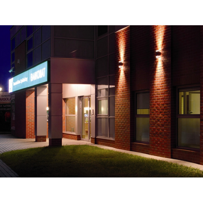 Настінний вуличний світильник KINKIET OPRAWA ELEWACYJNA 2xGU10 LED, сірий