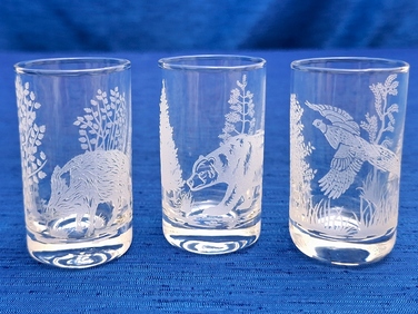 Набір чарок для горілки Art-Glass Myśliwskie, прозорі, 30 мл, 6 шт.