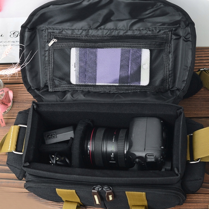 Фотосумка Camlight чорна для DSLR-камери з роздільниками