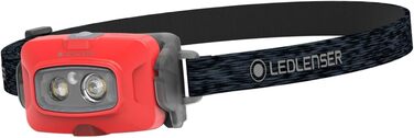 Ledlenser Rechargeable Headlamp | LED Headlamp 500 Lumens | Adventure Headlights Waterproof with Red Light | Outdoor Headlamp | Headlamp | Waterproof Head Flashlight IP68 (HF4R Core, Red)