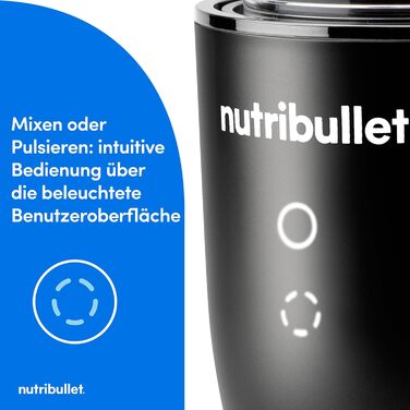 Nutribullet Ultra NB1206MB: Електричний блендер для смузі з Tritan-контейнером, 1200W, сірий
