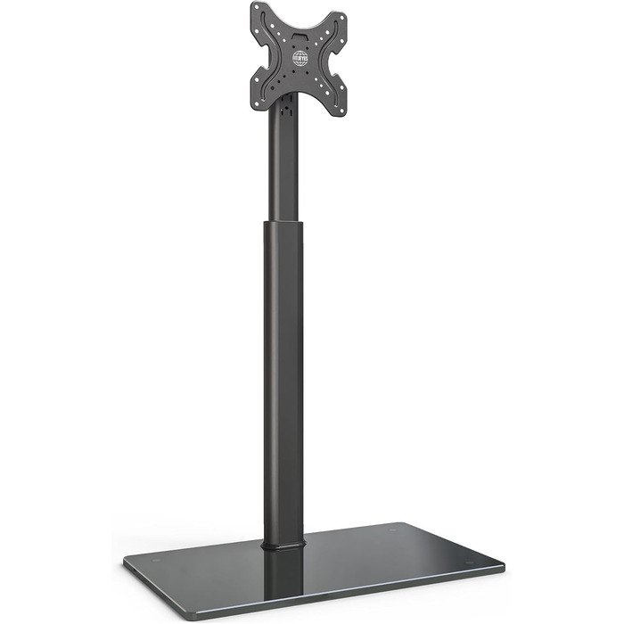 FITUEYES Adjustable TV Stand - Swivel & Tilt Floor Stand for 19-42 inch Flat & Curved TVs (up to 35kg, VESA 200x200) - White/Black