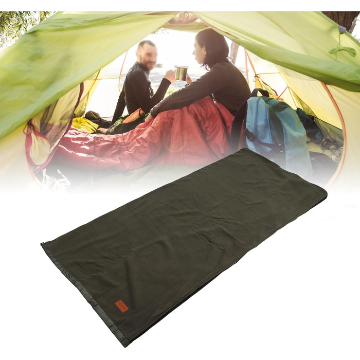 Enforose Sleeping Bag Liner, Super Thick Fleece, Soft Sleeping Bag Liner, Blanket, Lightweight Zippered Sleeping Bag Liner for Camping Trips