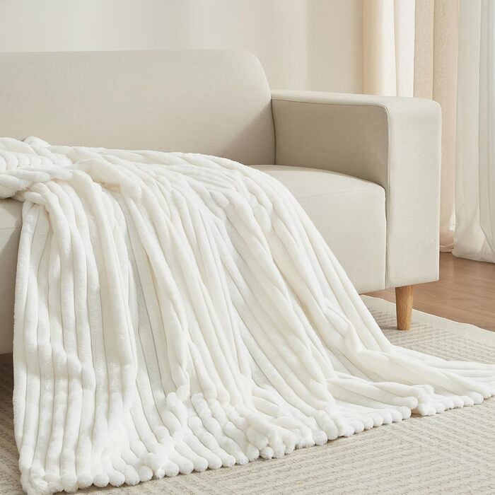 Плюшевий м'який плед Luofanfei 180x200 см, салатовий, велюровий, з ефектом бульбашок, теплий, з флісу, для ліжка, дивана, кімнати