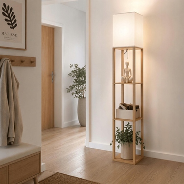 Підлоговий світильник LEDLUX, цоколь E27, 60 Вт, коричневий