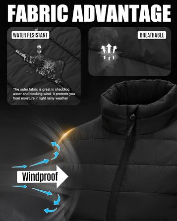 Жіноча степна жилетка Outdoor Ventures: тепла, легка, для туризму та велоспорту, з капюшоном, чорна, XL