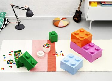 Контейнер для зберігання Lego Brick 8 великий, світло-блакитний