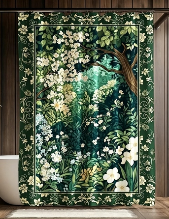 Текстильна штора для ванни Floraweg, 180 x 200 см