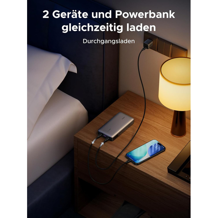 Power Bank UGREEN Nexode 145W 25000mAh з 3 USB-C портами та цифровим дисплеєм. Сумісний з MacBook, iPhone, Galaxy, Dell