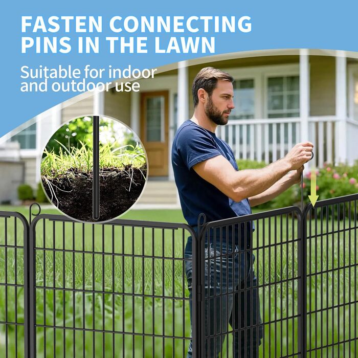 Забіг для цуценят Kuro Sagol 80 см - вольєр з автоматичним замиканням, для собак, котів, кроликів. Ідеально для саду та ігрової зони на відкритому повітрі. 6-секційний