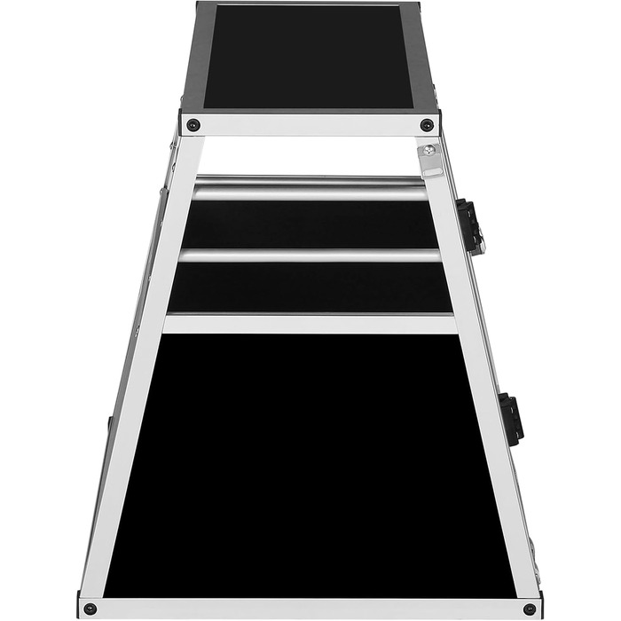 Транспортна переноска для собак та котів EUGAD, алюмінієва, 65x85x71 см, з надійним замком, для подорожей та перевезення в автомобілі, чорна