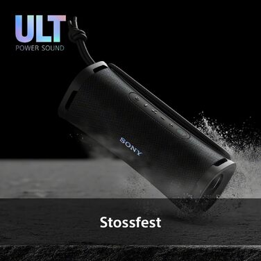 Sony ULT Field 1: Портативна Bluetooth колонка з глибоким басом, IP67 (водонепроникна, пилозахищена), 12 год роботи, чорний колір