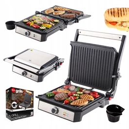 Електричний гриль-тостер розкладний Eldom GK200, 2000 Вт