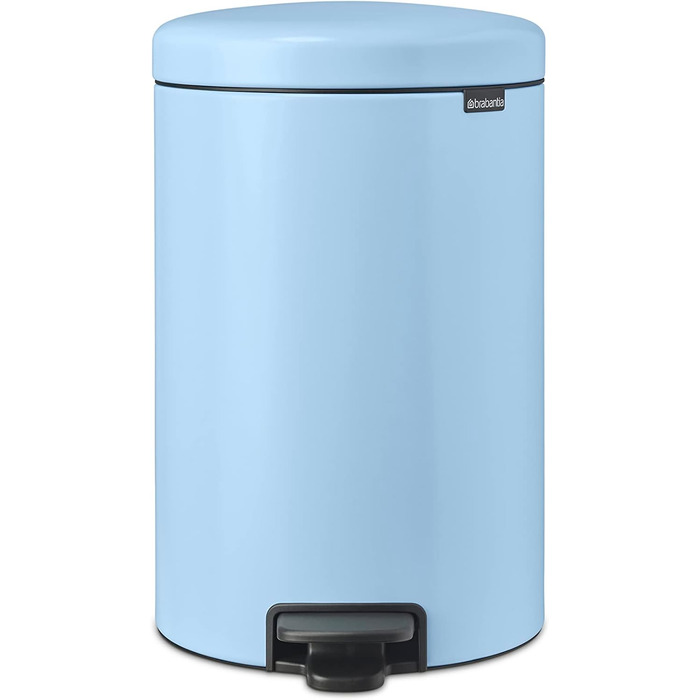 Відро для сміття Brabantia NewIcon 30L з м'яким закриттям кришки та педальним механізмом, 29 x 38 x 68 см, блакитний