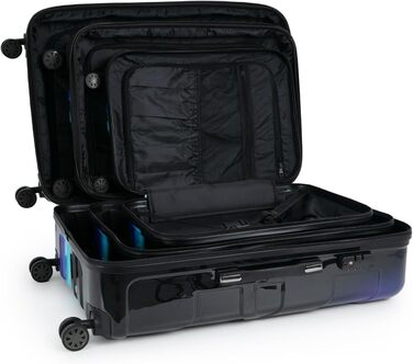 Чохол-валіза Suitline з жорстким корпусом, XL, 76 см, 96-110 літрів, ABS, TSA, Неоновий блакитний