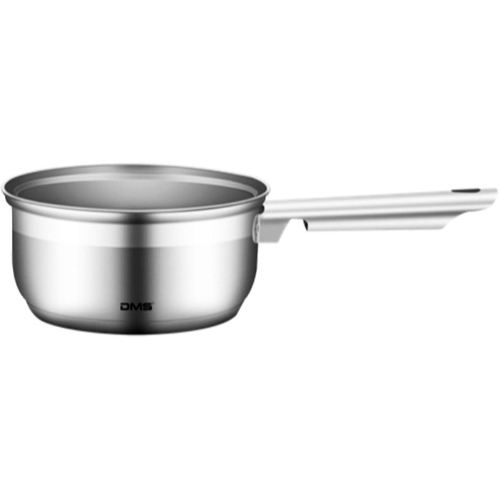 DMS 11-Piece Cookware Set made of high-quality stainless steel | Induction | Coated Cookware Set | Cookware | High-Quality Kitchen Set | Easy to Clean | Saucepan with Handle | Glass Lid TSE2011C