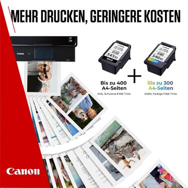 Комплект оригінальних картриджів Canon PG-545XL та CL-546XL FINE XL з фотопапером, нова упаковка 2024