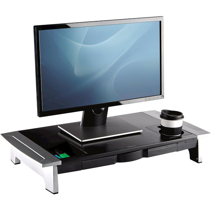 Підставка для монітора Fellowes Office Suites Premium, чорна/антрацит, для офісу