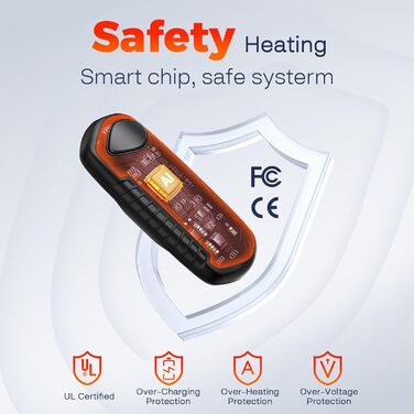 Грілки для рук акумуляторні, 2 шт, електричні портативні, 6000mAh, кишенькові, ультралегкі та тонкі, 5 режимів нагріву до 55°C, ідеально для кемпінгу (темно-сірий)