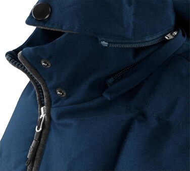 Жилет Normani Outdoor Sports з утепленням, водонепроникний, з капюшоном та шкіряним пачем (5XL, темно-синій)