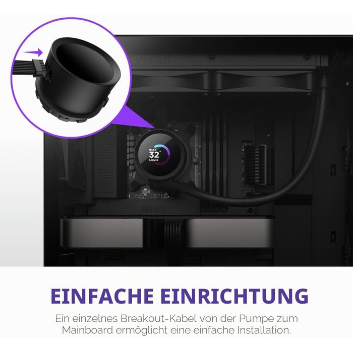 Рідинне охолодження процесора NZXT Kraken 280 RGB, 280мм, з LCD-дисплеєм, чорний