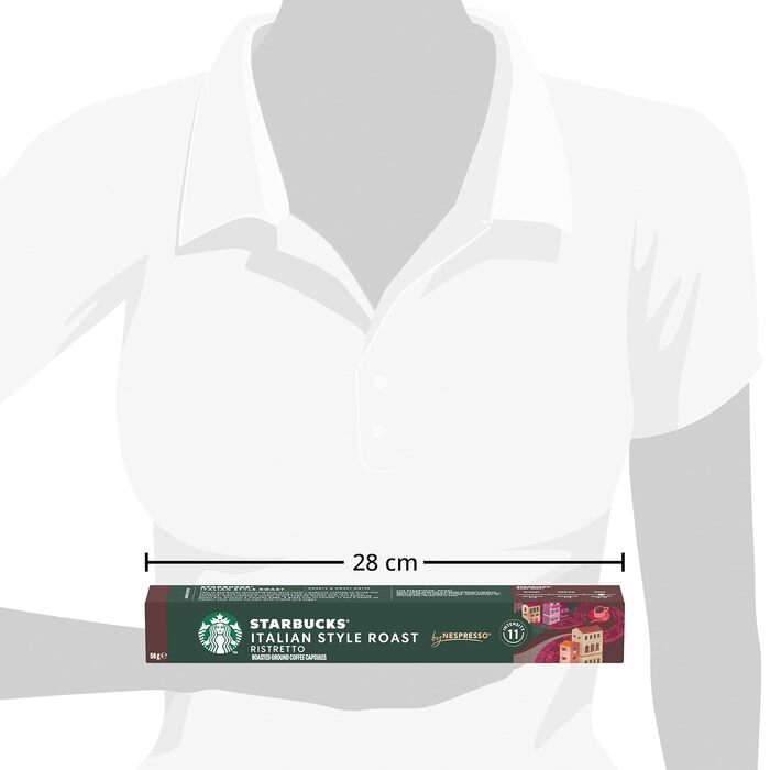 Капсули для кави Starbucks Italian Style Roast сумісна з Nespresso, темна обсмажка, капсули 6 x 10 (60 капсул) 10 г (6 шт.)