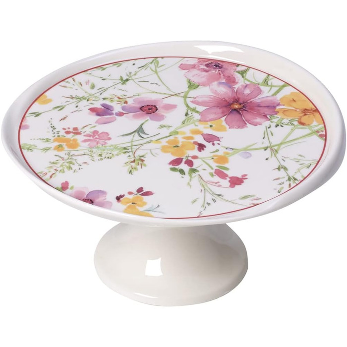 Тарілка для печива Villeroy & Boch Mariefleur, 22,5x22,5x11,5 см, преміум порцеляна, біла/кольорова, для чаювання
