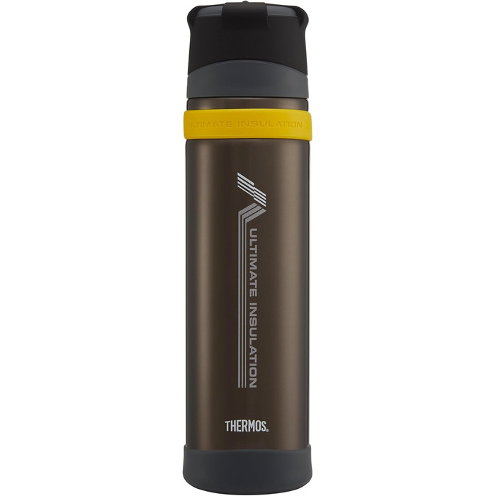 Термос Mattschwarze Ultimate Flask (900 мл), чорний матовий, з нержавіючої сталі, для гарячих та холодних напоїв, вакуумна ізоляція, без витоку, 900 мл