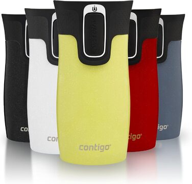 Термокружка Contigo West Loop Autoseal з нержавіючої сталі, 300 мл, вихідний отвір, витримує протікання, для подорожей
