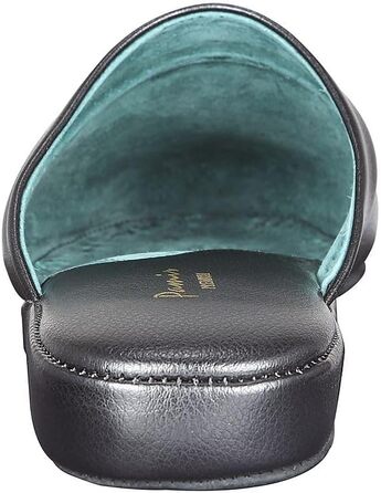 Чоловічі домашні тапочки Pamir з натуральної шкіри, підошва з шкіри, устілка з memory foam, розмір 42.5 EU, широкі, чорні