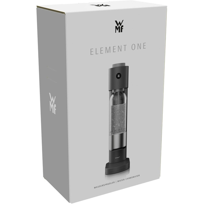 WMF Element One: Автоматичний содовий апарат з нержавіючої сталі, 3 рівні газування, чорний лава
