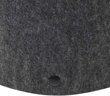 Кігтеточка для котів CanadianCat Owen XL, діаметр 50 см, сірий фетр, з хвилястим картоном