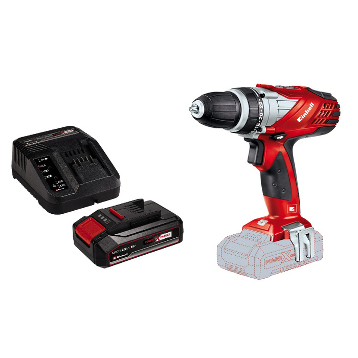 Дриль-шурупокрут Einhell Power X-Change TE-CD 18/40 Li Solo