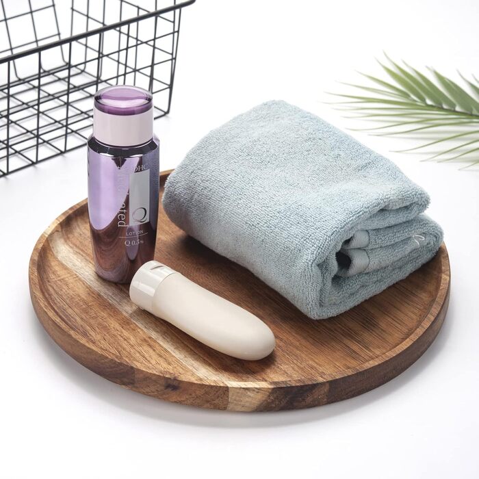 Round Wooden Tray, Acacia Wood Serving Tray, Serving Platter, Appetizer Charcuterie Board, Tray Organizer for Kitchen/Countertop, 35.1 x 35.1 x 2 cm
