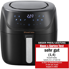 Russell Hobbs SatisFry 4L Rapid Air Fryer - 7 Functions, 10 Programs, Dishwasher Safe