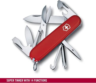 Швейцарський мультитул Victorinox Super Tinker 1.4703 – червоний, 14 функцій