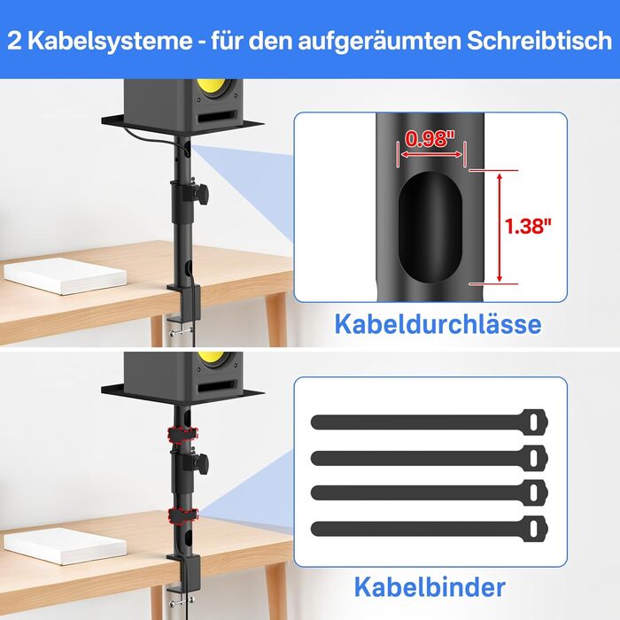 Підставки для акустики: універсальні, регульовані по висоті, нахильні та поворотні, для Edifier, KRK, Klipsch, Polk, Sony, PreSonus, JBL та інших