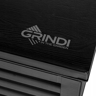 Садова скриня GRINDI IN THE GARDEN, пластик, 390 л, чорна