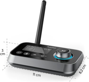 Bluetooth адаптер Hama для телевізора, стереосистеми, проектора: підключення навушників, колонок, телефону, планшета (Bluetooth передавач/приймач, Aux 3.5mm, Optical)