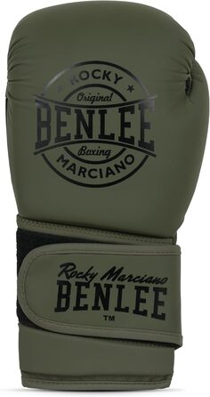 Боксерські рукавички BenLee з екошкіри, чорний (10 oz, Olive)
