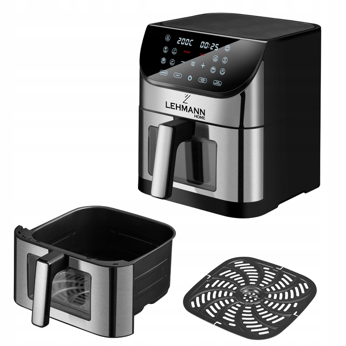 Аерофритюрниця Lehmann 8 л, 1800 Вт з вікном для перегляду