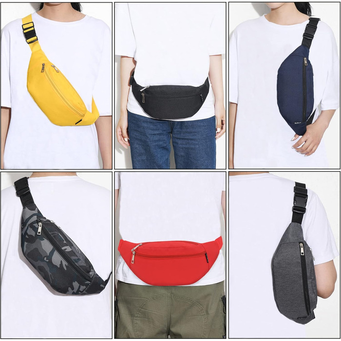 Чоловіча та жіноча поясна сумка на пояс, сумка через плече, Doggy Bag, для активного відпочинку, спорту, подорожей, кемпінгу, фітнесу, велосипеда, червона