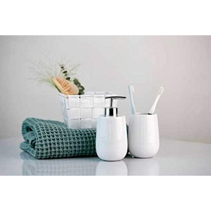 Дозатор для мила WENKO Malta, керамічний, 290 мл, білий